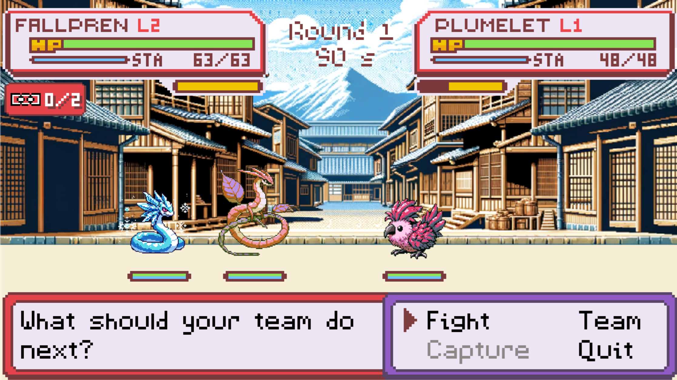 Tarochi battle screenshot